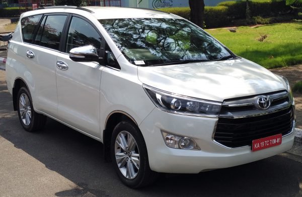 Toyota Innova SUV car exterior in India for rental