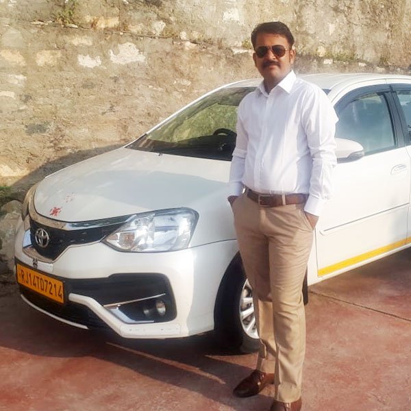 Car with driver in India