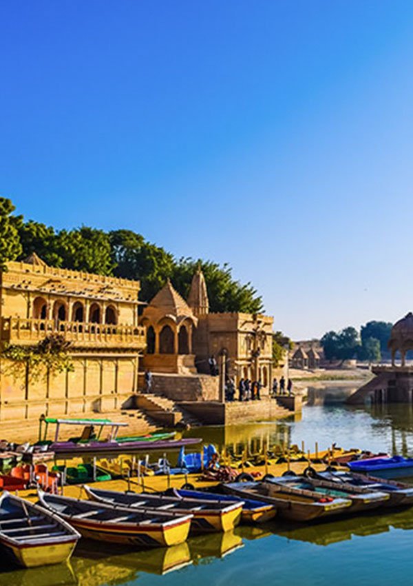 Gadisar Lake in Jaisalmer in Rajasthan